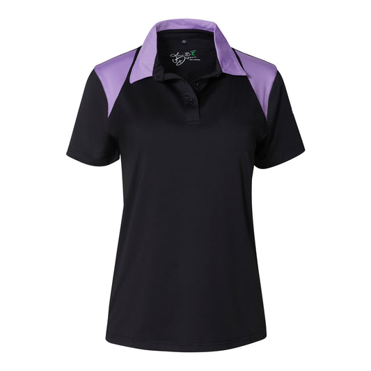 WOMEN GOLF SHIRT 6651 B_BLACK