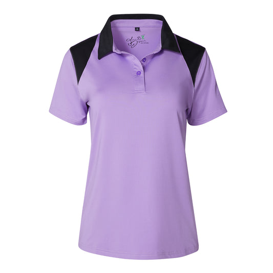 WOMEN GOLF SHIRT 6651 B_PURPLE