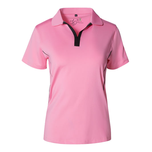 WOMEN GOLF SHIRT 6659 B_PINK